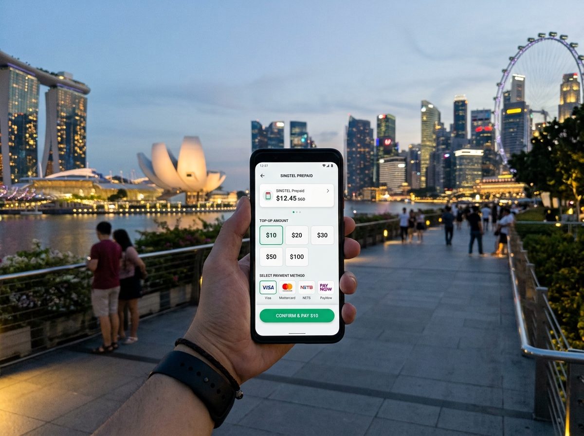 Mobile top-up methods in Singapore